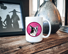 Load image into Gallery viewer, Boston Terrier Dishwasher Safe Microwavable Ceramic Coffee Mug 15 ounce