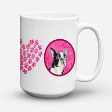Load image into Gallery viewer, Boston Terrier Dishwasher Safe Microwavable Ceramic Coffee Mug 15 ounce