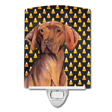 Load image into Gallery viewer, Vizsla Candy Corn Halloween Portrait Ceramic Night Light SC9169CNL