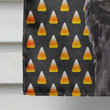 Load image into Gallery viewer, Pug Candy Corn Halloween Portrait Flag Canvas House Size