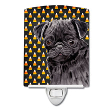 Load image into Gallery viewer, Pug Candy Corn Halloween Portrait Ceramic Night Light SC9176CNL