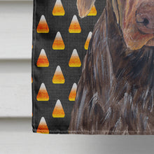 Load image into Gallery viewer, German Shorthaired Pointer Candy Corn Halloween Portrait Flag Canvas House Size