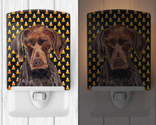 Load image into Gallery viewer, German Shorthaired Pointer Candy Corn Halloween Portrait Ceramic Night Light SC9189CNL