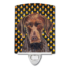 Load image into Gallery viewer, German Shorthaired Pointer Candy Corn Halloween Portrait Ceramic Night Light SC9189CNL