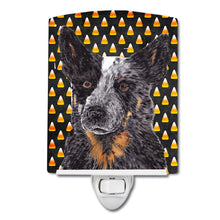 Load image into Gallery viewer, Australian Cattle Dog Candy Corn Halloween Portrait Ceramic Night Light SC9190CNL