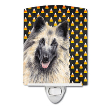Load image into Gallery viewer, Belgian Tervuren Candy Corn Halloween Portrait Ceramic Night Light SC9193CNL