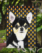 Load image into Gallery viewer, Chihuahua Candy Corn Halloween Portrait Garden Flag – Decorative Outdoor Yard Flag
