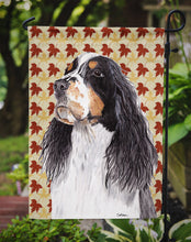 Load image into Gallery viewer, Springer Spaniel Fall Leaves Portrait Garden Flag – Decorative Outdoor Yard Flag