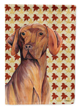 Load image into Gallery viewer, Vizsla Fall Leaves Portrait Garden Flag – Decorative Outdoor Yard Flag