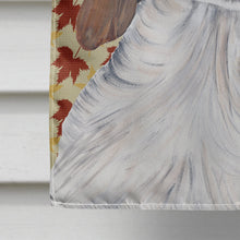 Load image into Gallery viewer, Welsh Springer Spaniel Fall Leaves Portrait Flag Canvas House Size