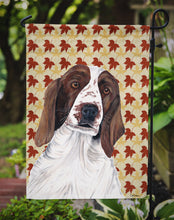 Load image into Gallery viewer, Welsh Springer Spaniel Fall Leaves Portrait Garden Flag – Decorative Outdoor Yard Flag