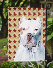 Load image into Gallery viewer, Pit Bull Fall Leaves Portrait Garden Flag – Decorative Outdoor Yard Flag