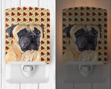 Load image into Gallery viewer, Mastiff Fall Leaves Portrait Ceramic Night Light SC9225CNL