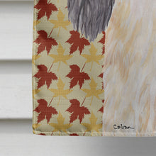 Load image into Gallery viewer, Cavalier Spaniel Fall Leaves Portrait Flag Canvas House Size
