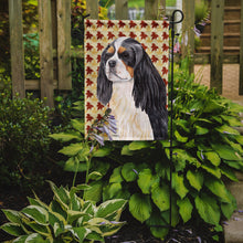 Load image into Gallery viewer, Cavalier Spaniel Fall Leaves Portrait Garden Flag – Decorative Outdoor Yard Flag
