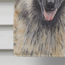 Load image into Gallery viewer, Belgian Tervuren Fall Leaves Portrait Flag Canvas House Size