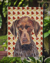 Load image into Gallery viewer, German Shorthaired Pointer Fall Leaves Portrait Garden Flag – Decorative Outdoor Yard Flag