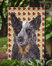 Load image into Gallery viewer, Australian Cattle Dog Fall Leaves Portrait Garden Flag – Decorative Outdoor Yard Flag