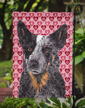 Load image into Gallery viewer, Australian Cattle Dog Hearts Love Valentine's Day Garden Flag – Decorative Outdoor Yard Flag