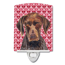 Load image into Gallery viewer, German Shorthaired Pointer Hearts Love and Valentine's Day Ceramic Night Light SC9244CNL