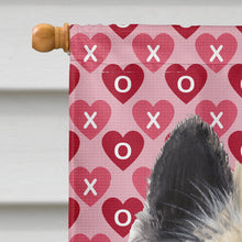 Load image into Gallery viewer, Belgian Tervuren Hearts Love and Valentine's Day  Flag Canvas House Size