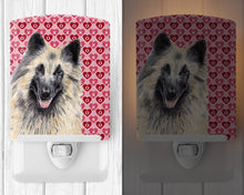 Load image into Gallery viewer, Belgian Tervuren Hearts Love and Valentine's Day Portrait Ceramic Night Light SC9247CNL
