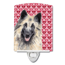 Load image into Gallery viewer, Belgian Tervuren Hearts Love and Valentine's Day Portrait Ceramic Night Light SC9247CNL