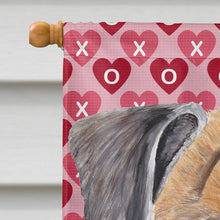 Load image into Gallery viewer, Boxer Hearts Love and Valentine's Day Portrait Flag Canvas House Size