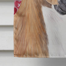 Load image into Gallery viewer, Boxer Hearts Love and Valentine's Day Portrait Flag Canvas House Size