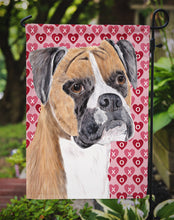 Load image into Gallery viewer, Boxer Hearts Love and Valentine's Day Portrait Garden Flag – Decorative Outdoor Yard Flag