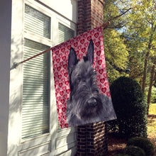 Load image into Gallery viewer, Scottish Terrier Hearts Love and Valentine's Day  Flag Canvas House Size