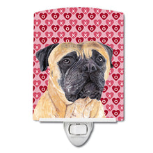 Load image into Gallery viewer, Mastiff Hearts Love and Valentine's Day Portrait Ceramic Night Light SC9255CNL