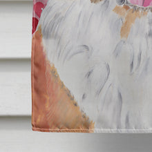 Load image into Gallery viewer, Saint Bernard Hearts Love and Valentine's Day Portrait Flag Canvas House Size