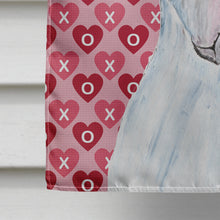 Load image into Gallery viewer, Pit Bull Hearts Love and Valentine's Day Portrait Flag Canvas House Size
