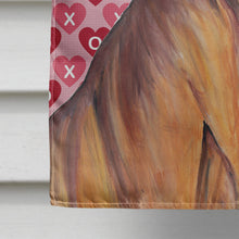 Load image into Gallery viewer, Vizsla Hearts Love and Valentine's Day Portrait Flag Canvas House Size