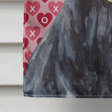 Load image into Gallery viewer, Doberman Hearts Love and Valentine's Day Portrait Flag Canvas House Size