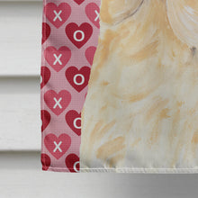 Load image into Gallery viewer, Labrador Yellow Hearts Love Valentine's Day Flag Canvas House Size