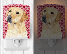 Load image into Gallery viewer, Labrador Yellow Hearts Love Valentine's Day Ceramic Night Light SC9263CNL