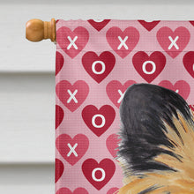 Load image into Gallery viewer, Cairn Terrier Hearts Love and Valentine's Day Portrait Flag Canvas House Size