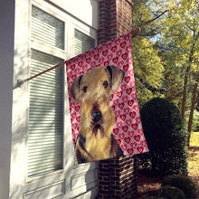 Load image into Gallery viewer, Airedale Hearts Love Valentine's Day Flag Canvas House Size
