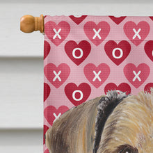 Load image into Gallery viewer, Airedale Hearts Love Valentine's Day Flag Canvas House Size