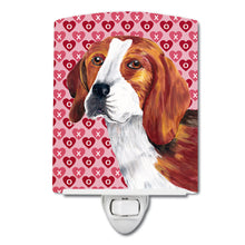 Load image into Gallery viewer, Beagle Hearts Love and Valentine's Day Portrait Ceramic Night Light SC9270CNL