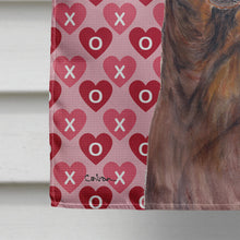 Load image into Gallery viewer, Dachshund Hearts Love Valentine's Day Flag Canvas House Size