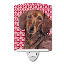 Load image into Gallery viewer, Dachshund Hearts Love and Valentine's Day Portrait Ceramic Night Light SC9271CNL