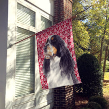 Load image into Gallery viewer, Springer Spaniel Hearts Love and Valentine's Day  Flag Canvas House Size