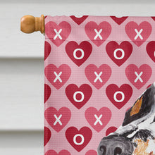 Load image into Gallery viewer, Springer Spaniel Hearts Love and Valentine's Day  Flag Canvas House Size