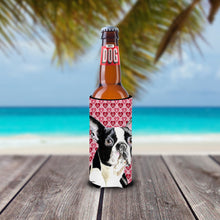 Load image into Gallery viewer, Boston Terrier Hearts Love Valentine's Day Slim Can Hugger – Fun &amp; Functional Drink Coolers SC9279MUK