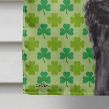 Load image into Gallery viewer, Pug Black St. Patrick's Day Shamrock Portrait Flag Canvas House Size