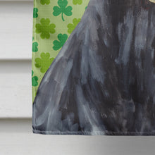 Load image into Gallery viewer, Doberman St. Patrick's Day Shamrock Portrait Flag Canvas House Size