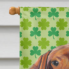 Load image into Gallery viewer, Vizsla St. Patrick's Day Shamrock Portrait Flag Canvas House Size